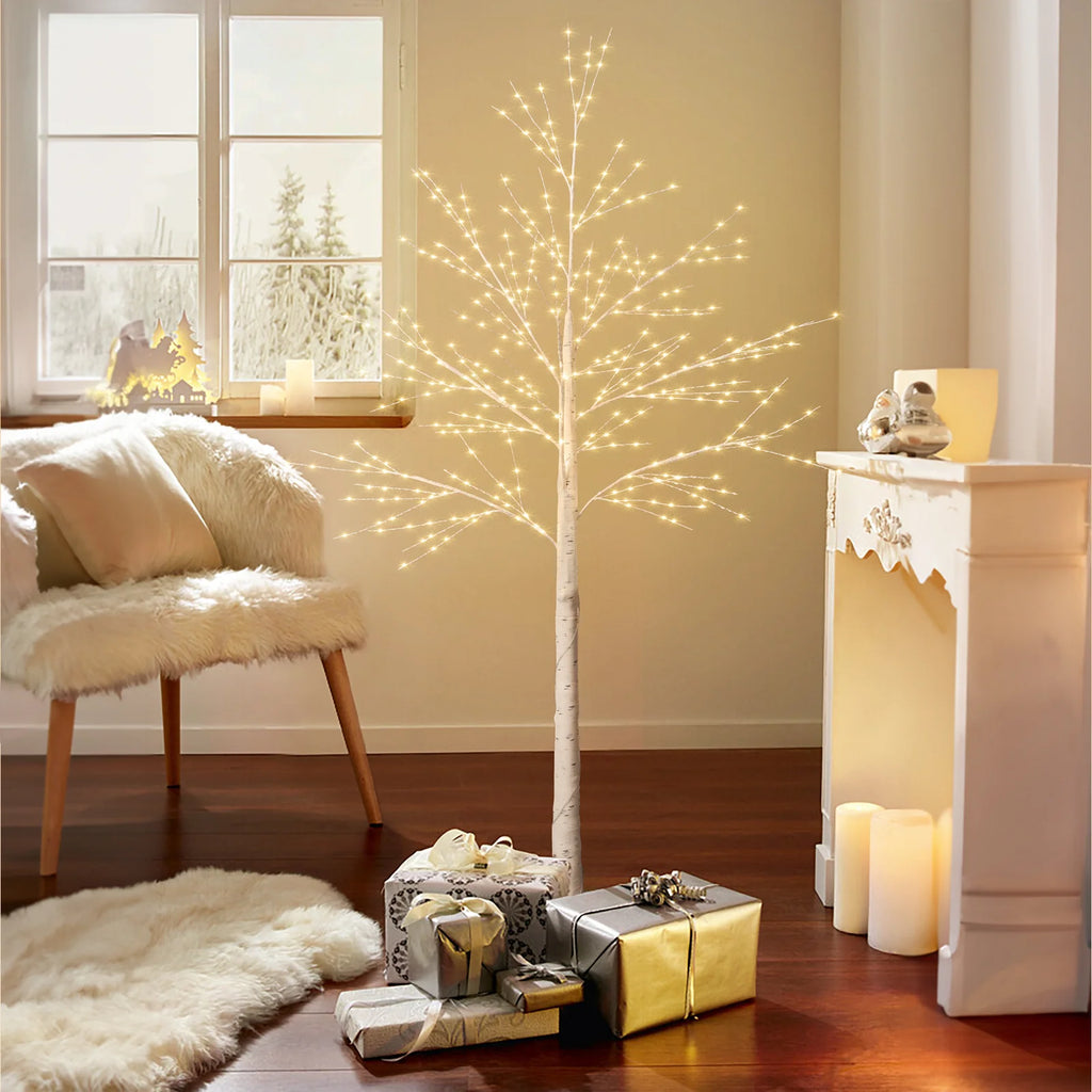 Lighted Birch Tree Artificial Plant