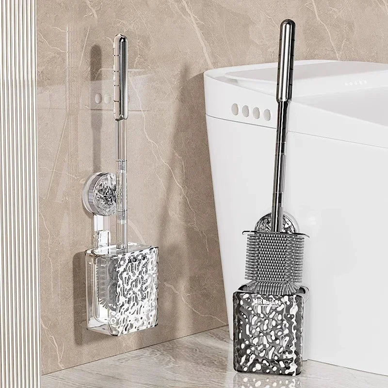 Wall Mounted Toilet Brush With Glacier Pattern