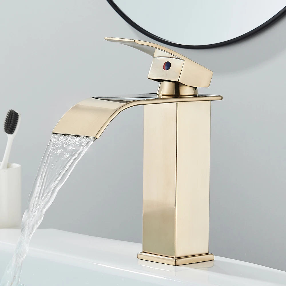 Crane Tap Waterfall Basin Faucet Single Handle Mixer