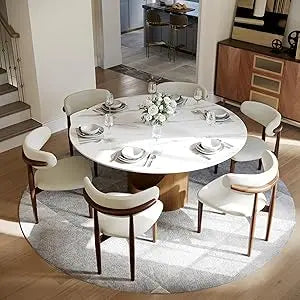 Round Dining Table for 4-6