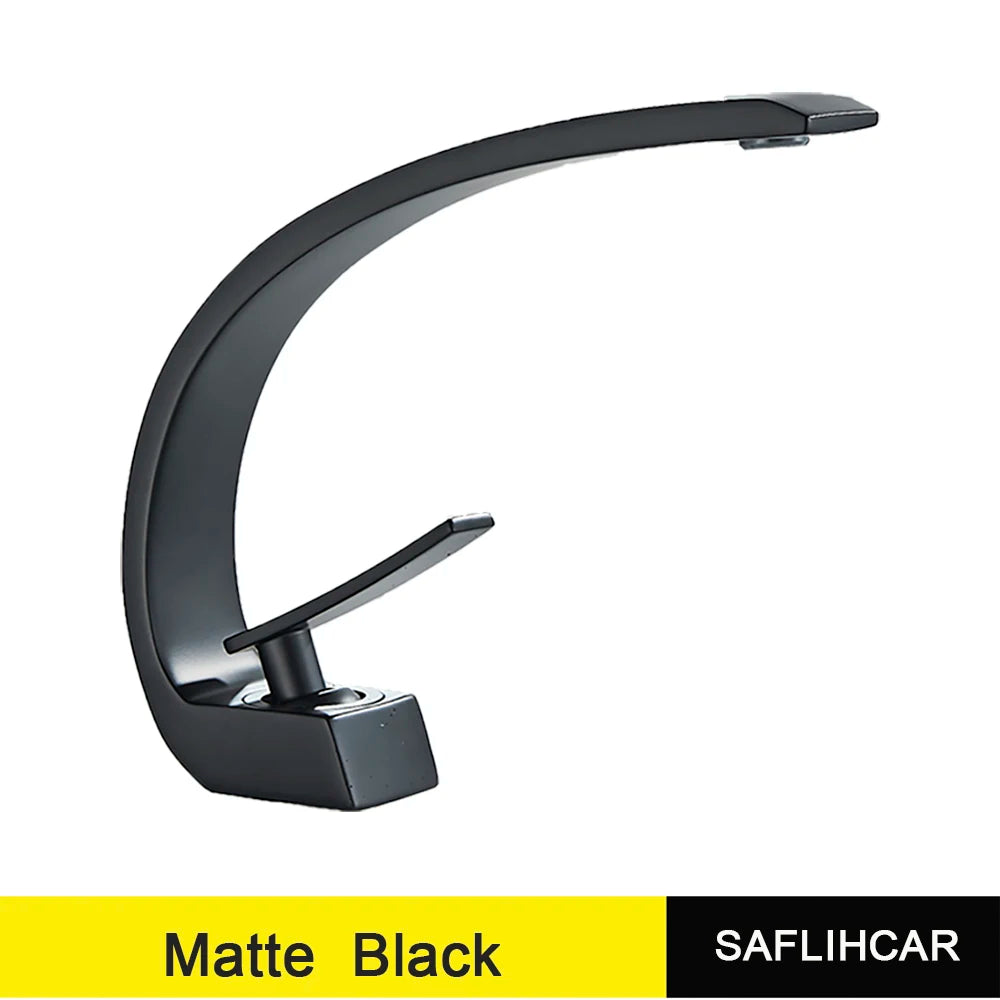 Polished Golden Bathroom Faucet