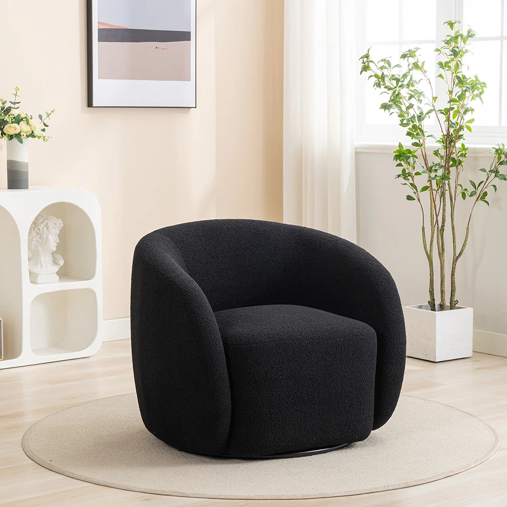 Velvet 360 Degree Swivel Accent Armchair Set of 2