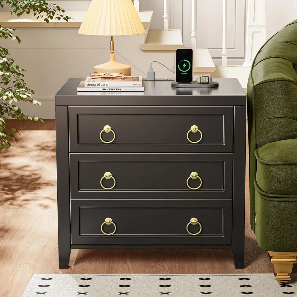 Nightstand with Charging Station and USB-C Port