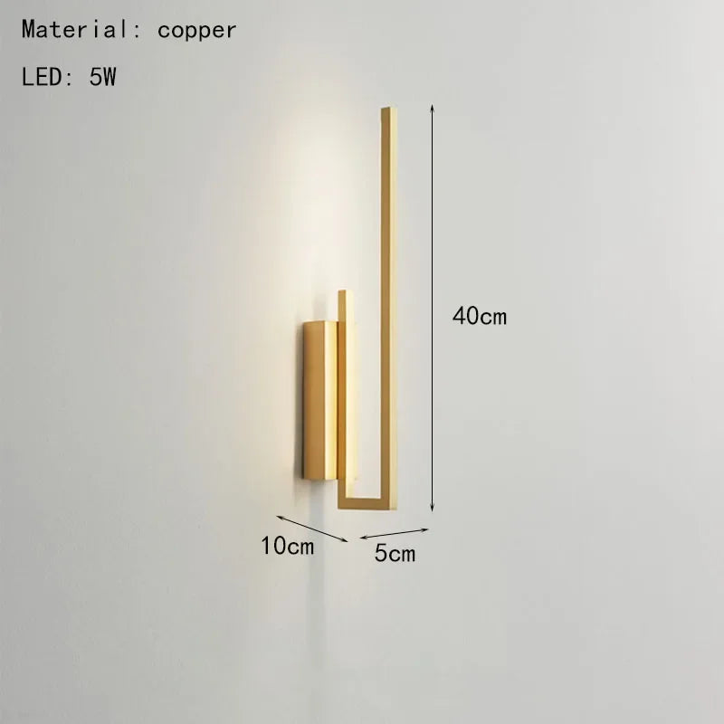 Brass Wall Light Foyer Sconce