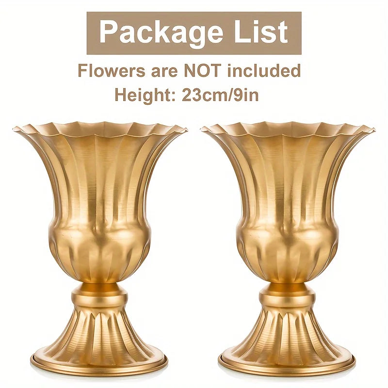 Metal Trumpet Flower Pot