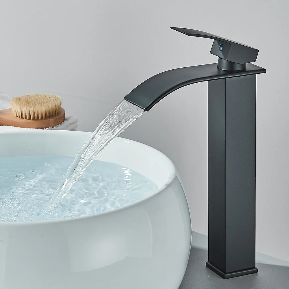Crane Tap Waterfall Basin Faucet Single Handle Mixer