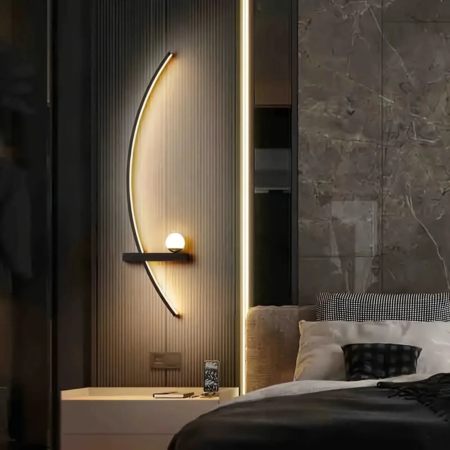 Modern Adjustable LED Wall Sconce (2pcs)