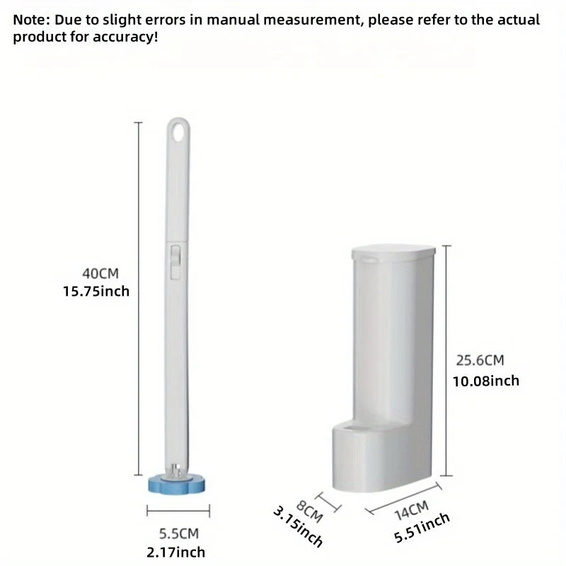 Disposable bathroom toilet cleaning brush