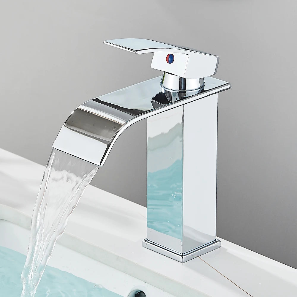Crane Tap Waterfall Basin Faucet Single Handle Mixer