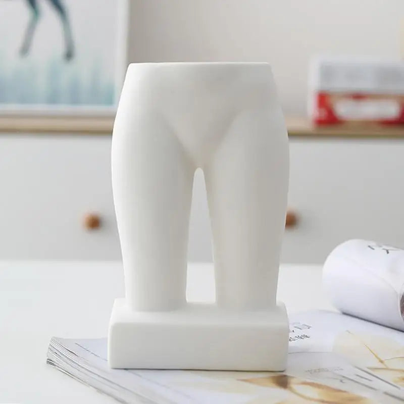 Ceramic Female Body Vase Abstract Art Flower Holder