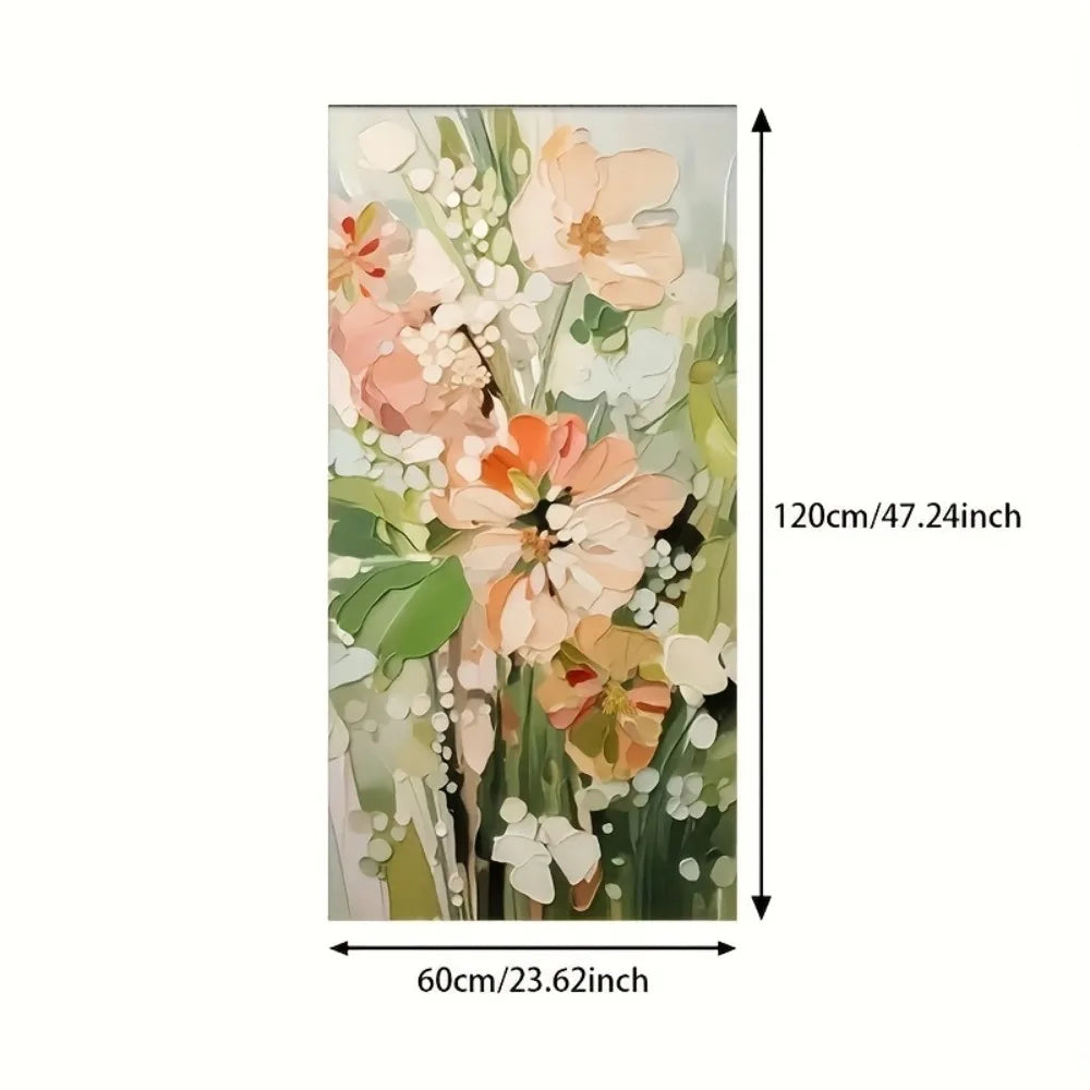 Abstract floral canvas wall art