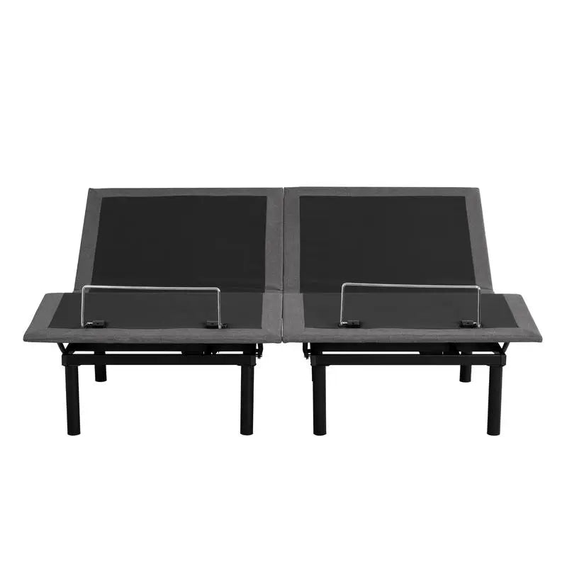 Adjustable Metal Bed Base with Wired Remote