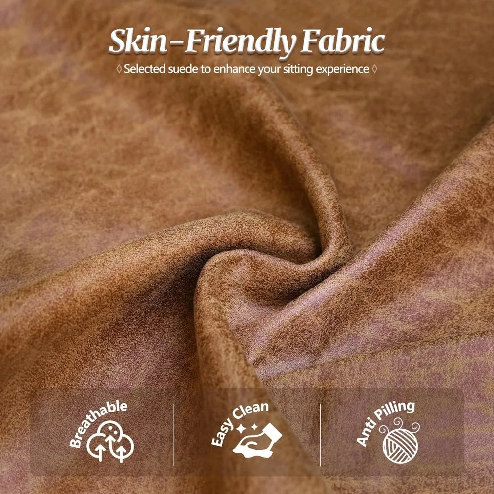 3-Seater with Deep Seat & Suede Leather