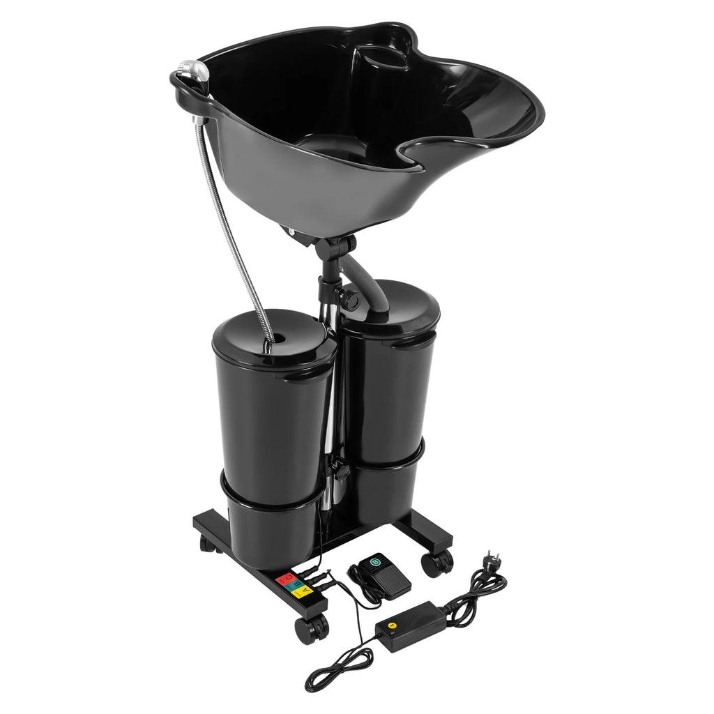 Mobile Hair Wash Portable Shampoo Basin Height Adjustable