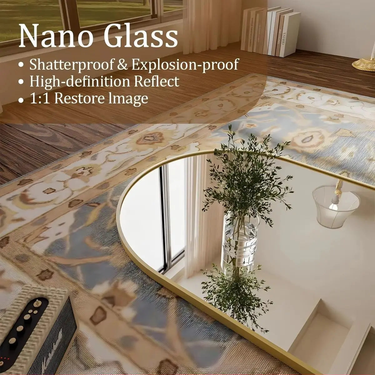 Arched Full Length Body Standing Floor Mirror