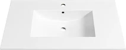 Ceramic Bathroom Vanity Sink Top with Overflow