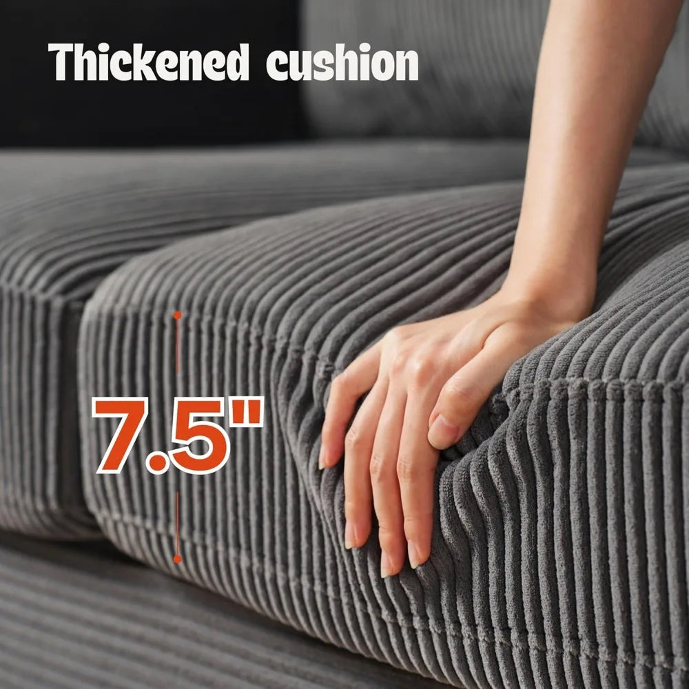 3 Seater Sofa Couch with Deep Seat