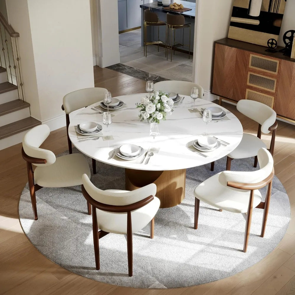 Round Dining Table for 4-6