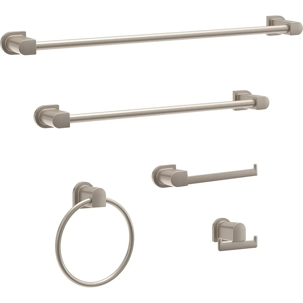 SpotShield Brushed Nickel Towel Ring