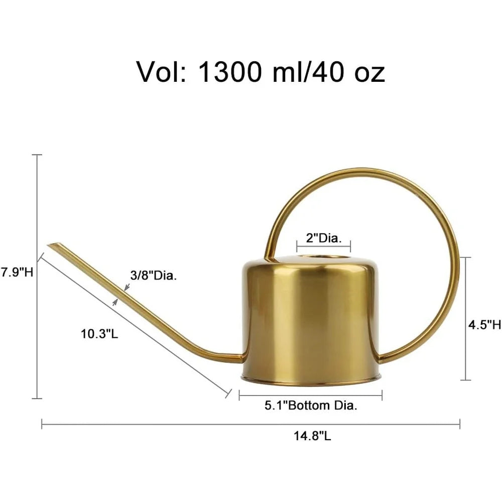 Stainless Steel Long Spout Watering Can