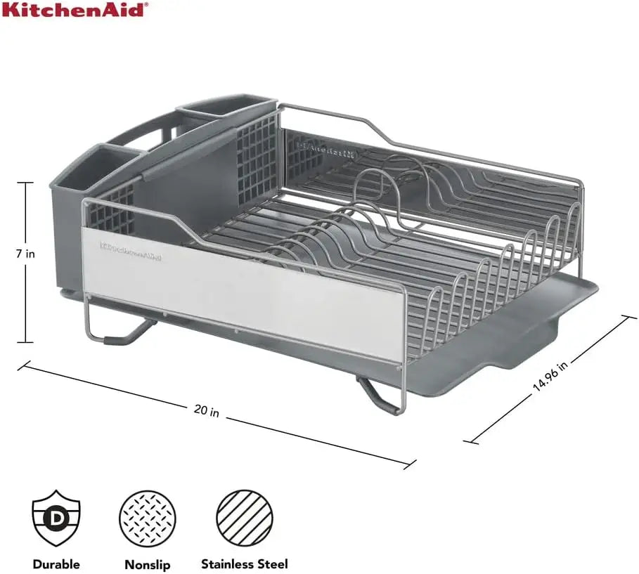 KitchenAid Large Capacity Full Size Rust Resistant Dish Rack