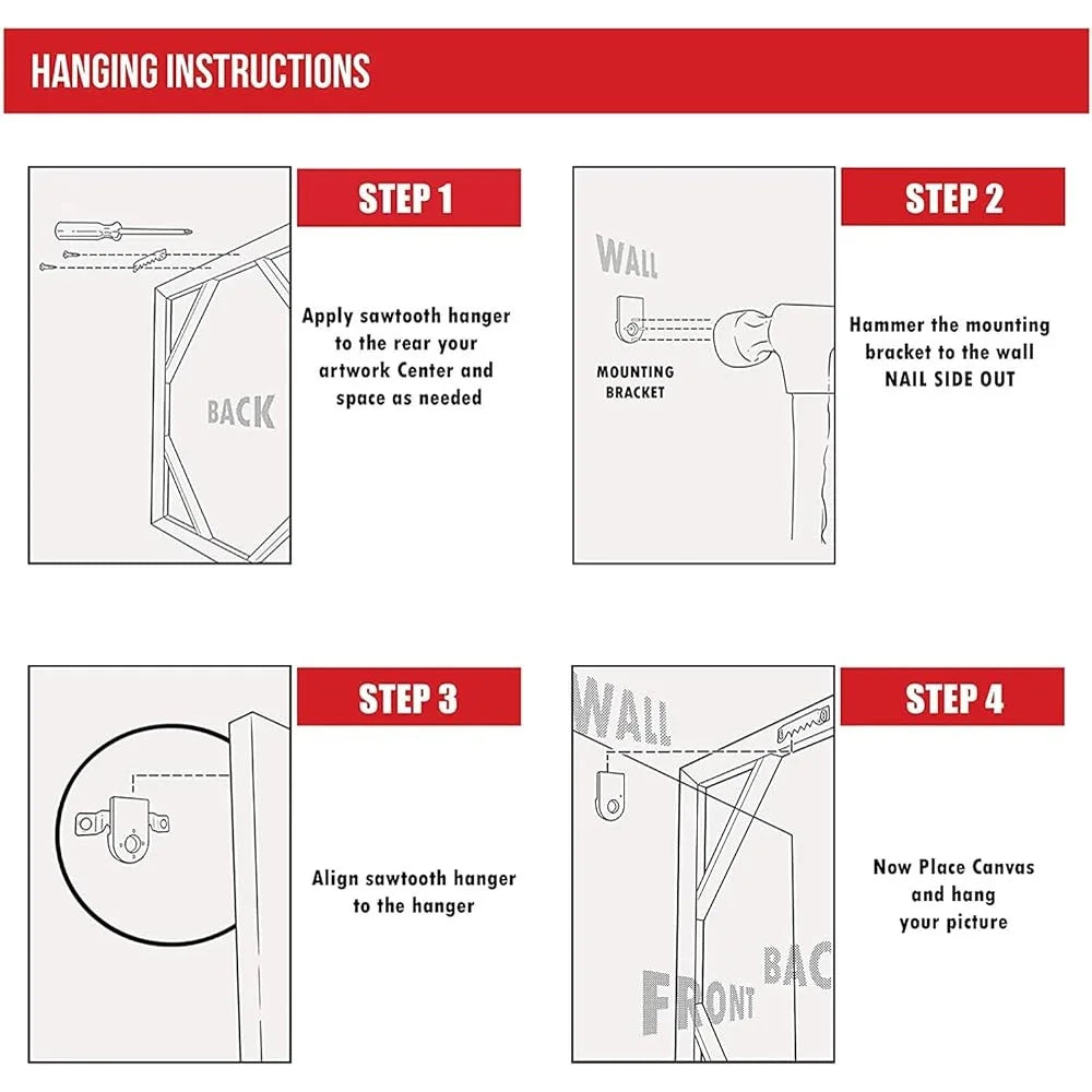 Hummingbird Spring Flowers Framed Canvas Wall Art (4 Panels Set)