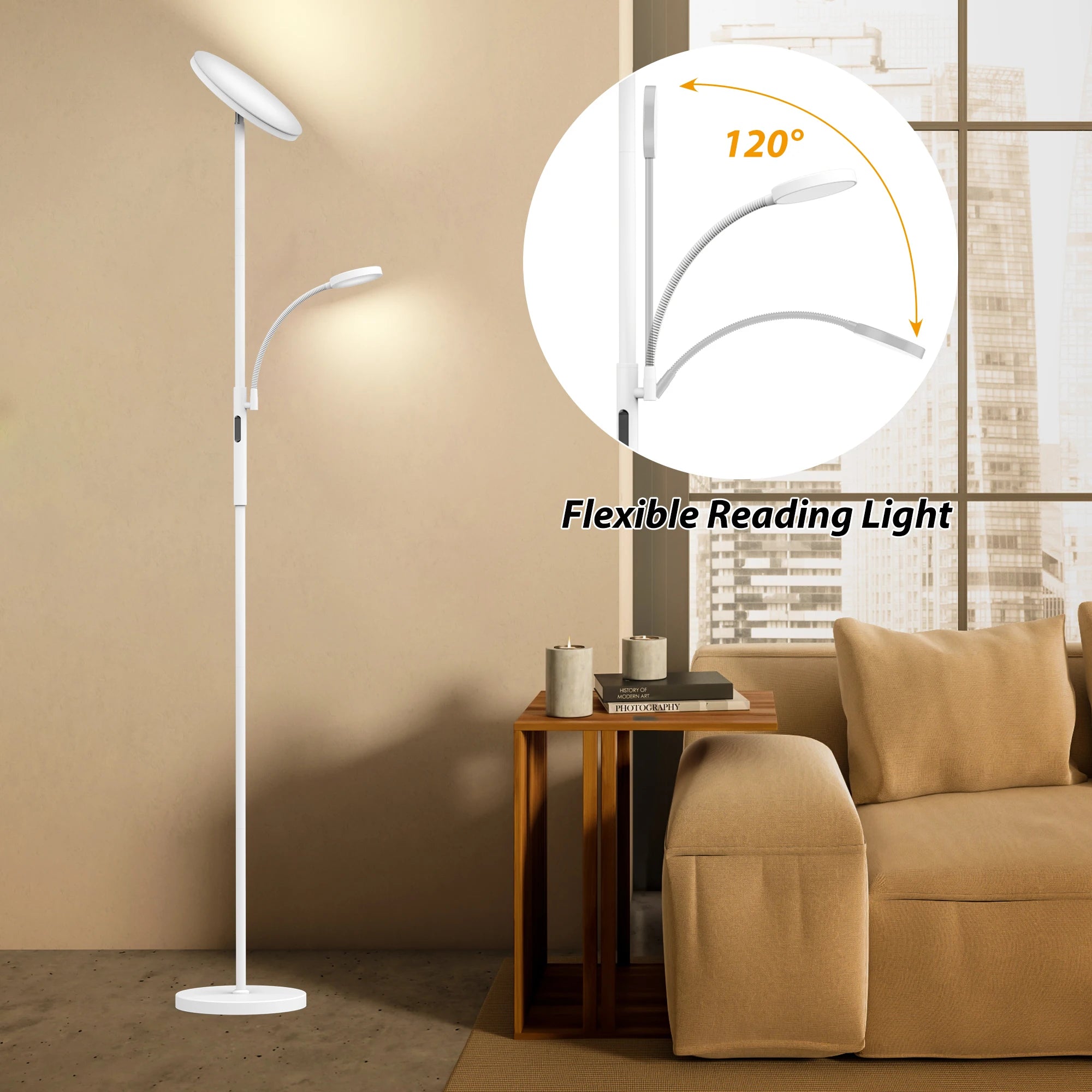 LED Floor Lamp with Remote Control
