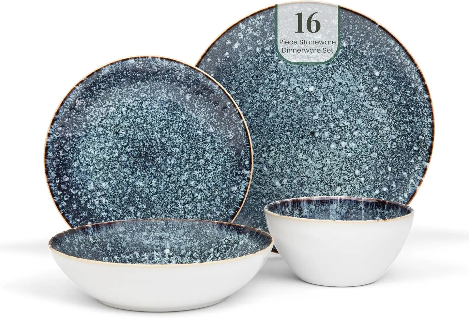 Ceramic Stoneware Dinnerware 16-Piece Set