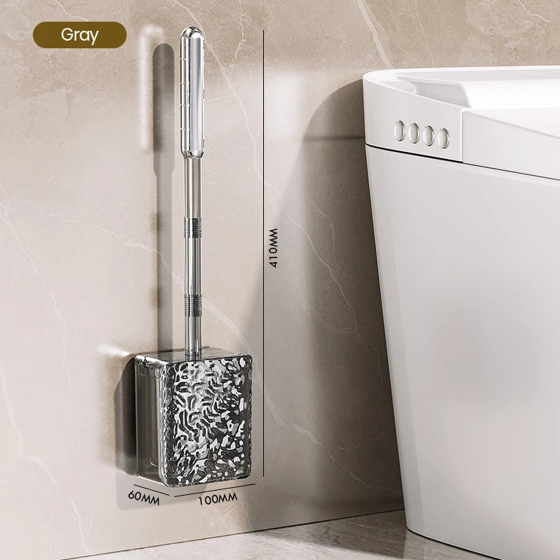 Wall Mounted Toilet Brush With Glacier Pattern