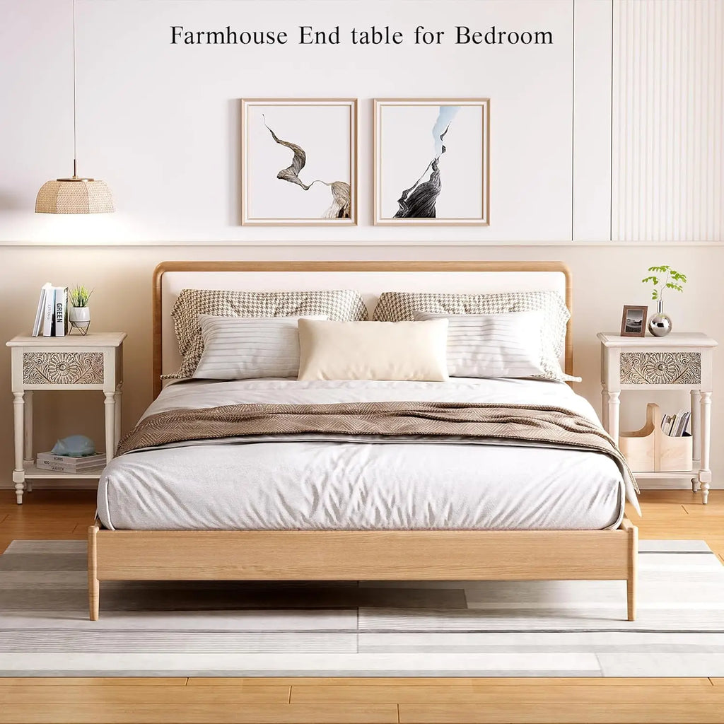 Vintage Nightstand with Drawer