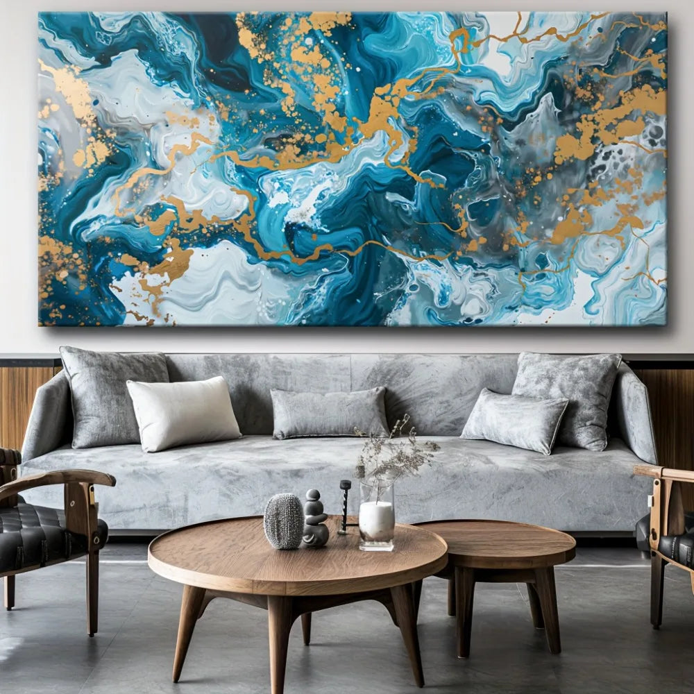 Blue Abstract Canvas Print