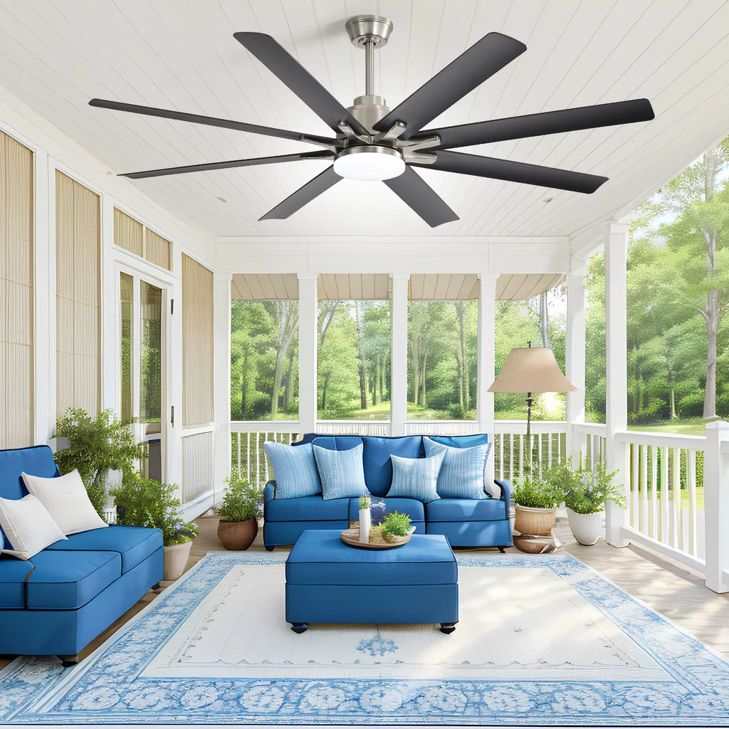 Modern 66-inch Ceiling fan with LED DC  with remote control