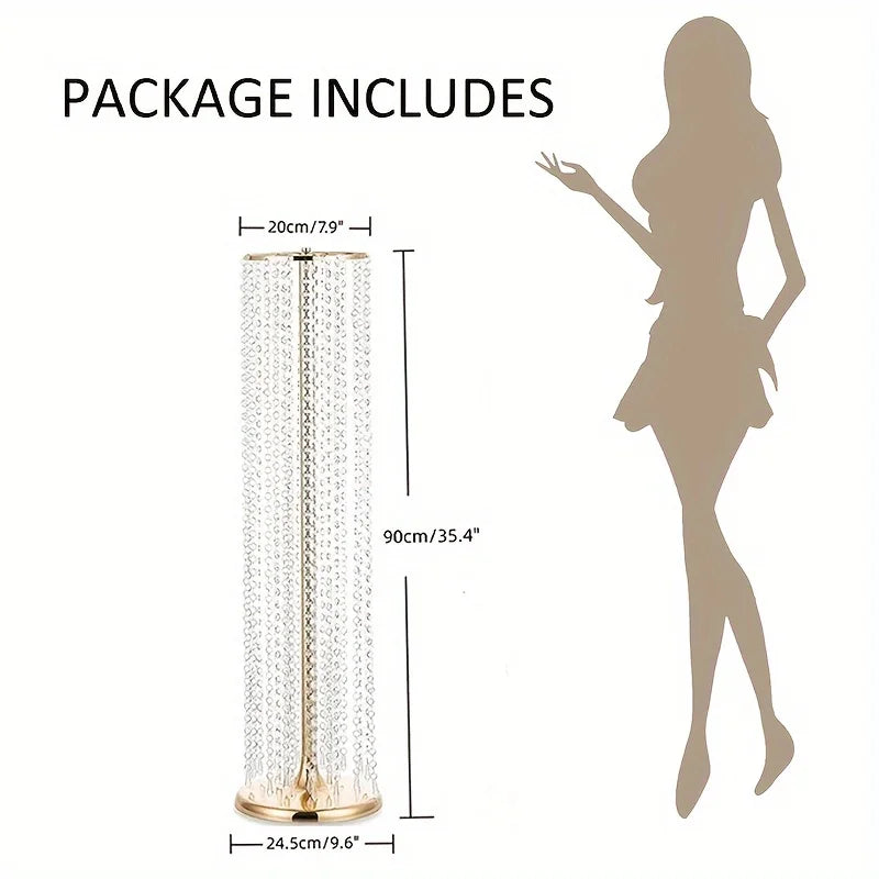 Tall Metal Vases 2 Pieces 35.43 Inch