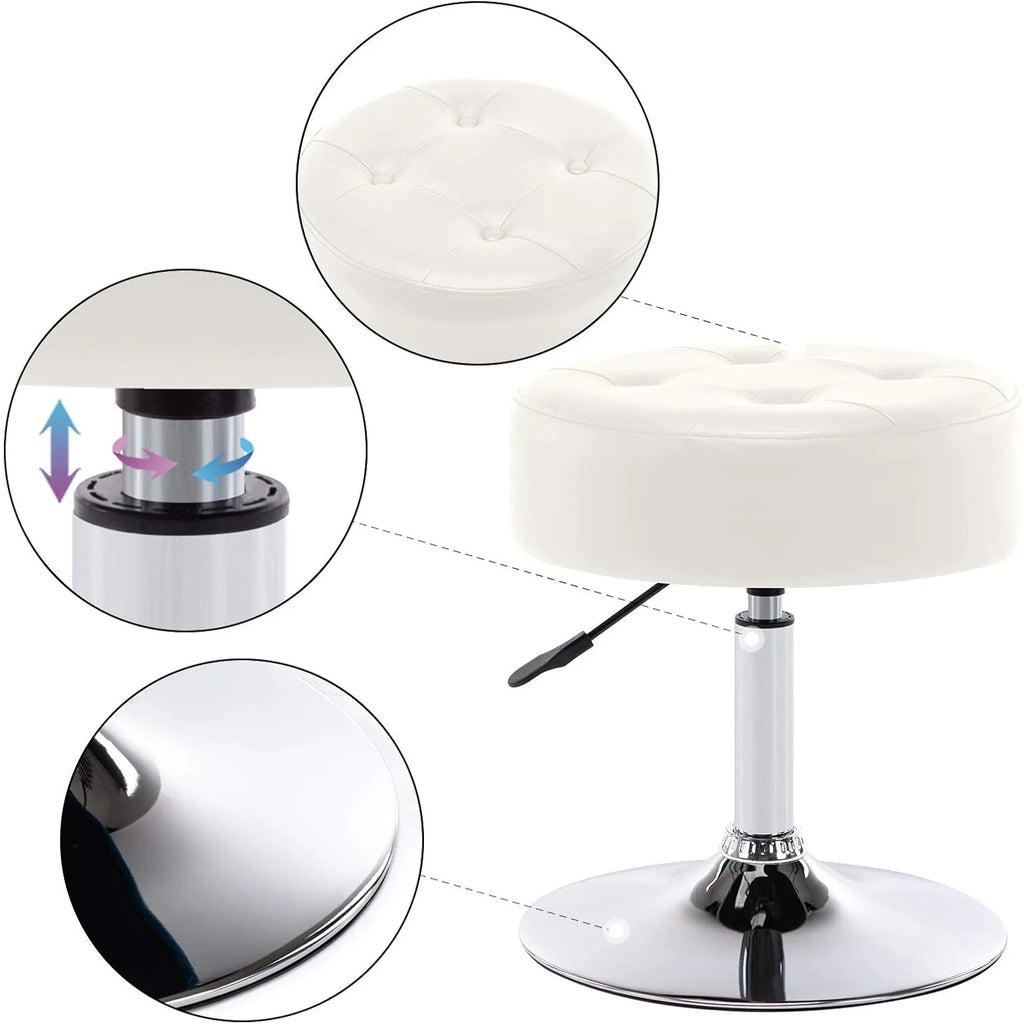 Leather Vanity Stool Makeup Stool