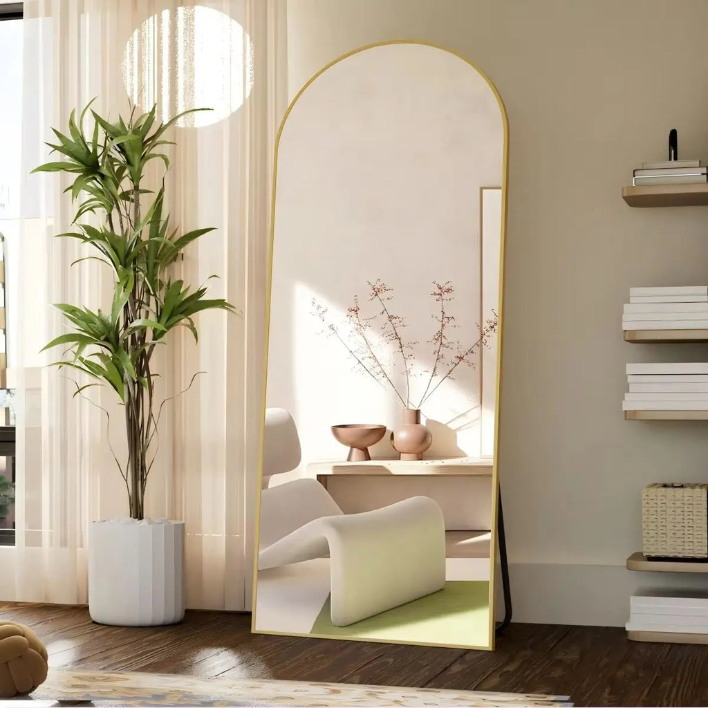 Arched Full Length Body Standing Floor Mirror