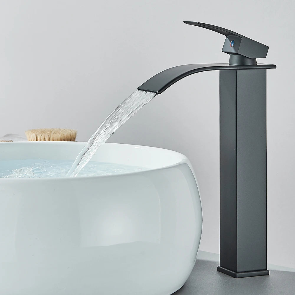 Crane Tap Waterfall Basin Faucet Single Handle Mixer
