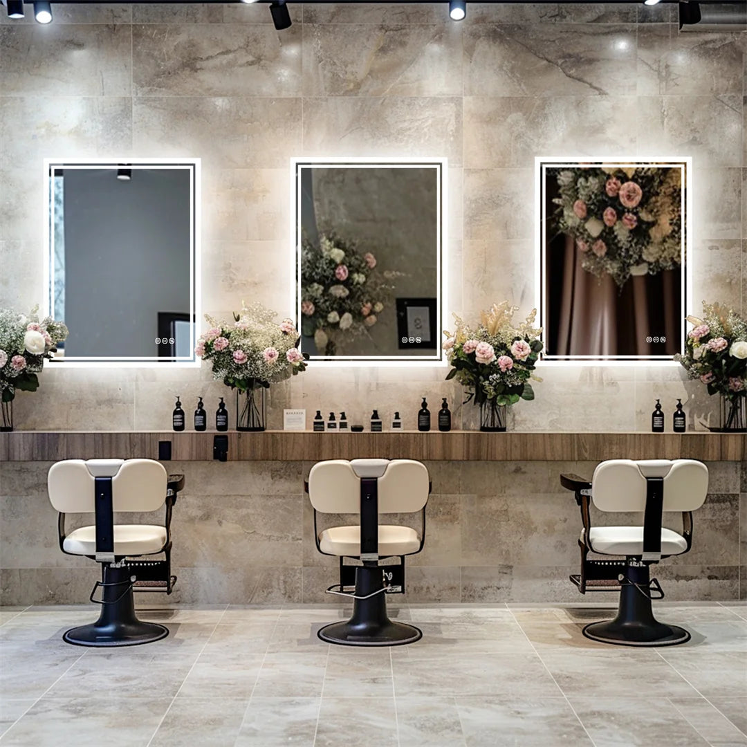 Frameless Dimmable Bathroom Mirror