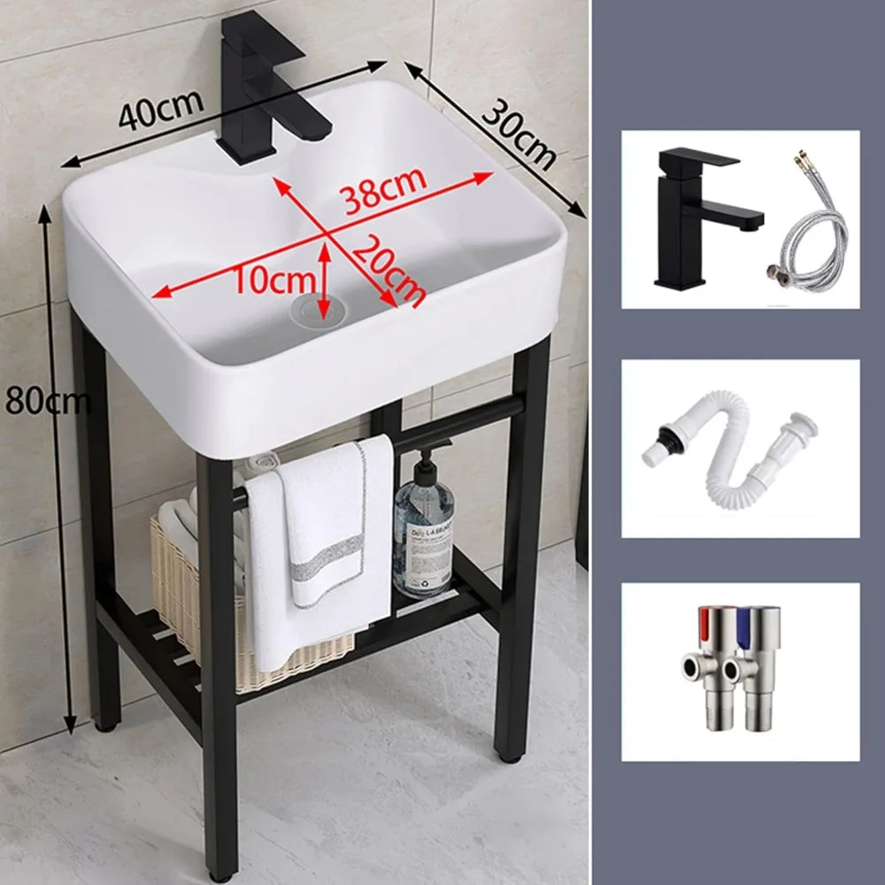 Free Standing Ceramic Wash Basin