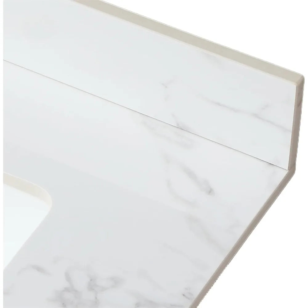 Sintered Stone Vanity Top with Undermount Rectangular Sink