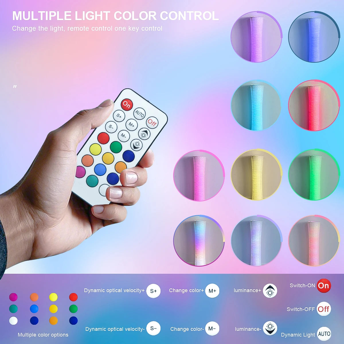 Paper LED smart lamp (color-changing)