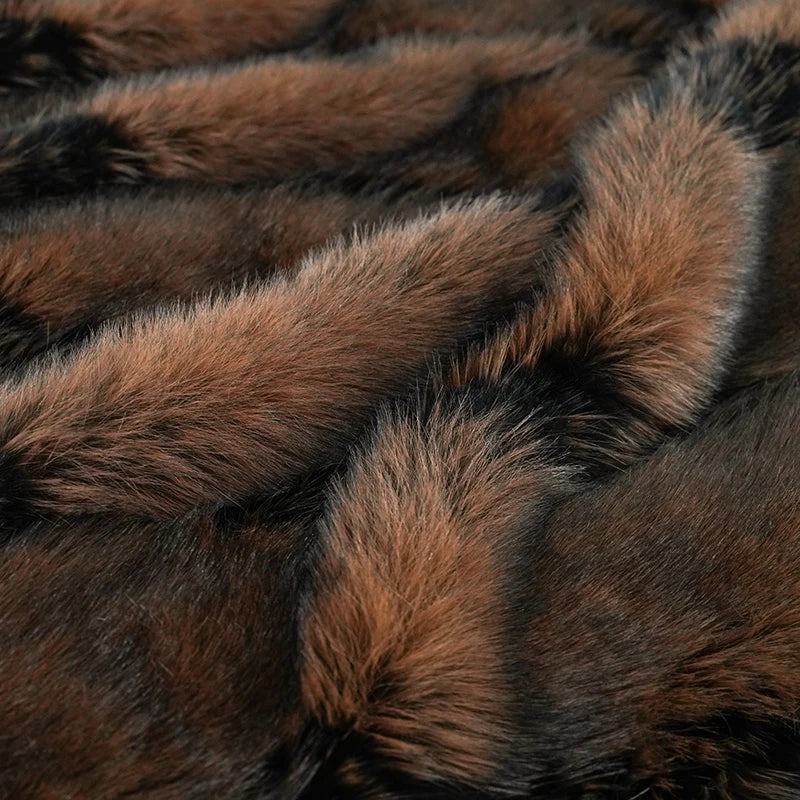 Luxury Faux Fur Fluffy No Hair Loss Blankets for Beds Sofa Cover Living Room Bedroom Natural Soft  High-end Decorative Blanket