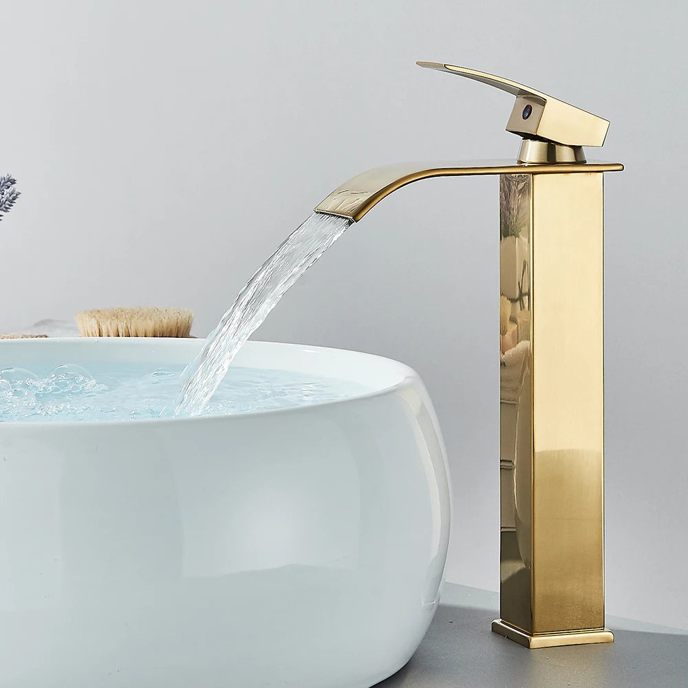 Crane Tap Waterfall Basin Faucet Single Handle Mixer