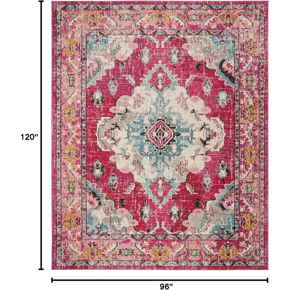 Pink 8x10 Area Rug