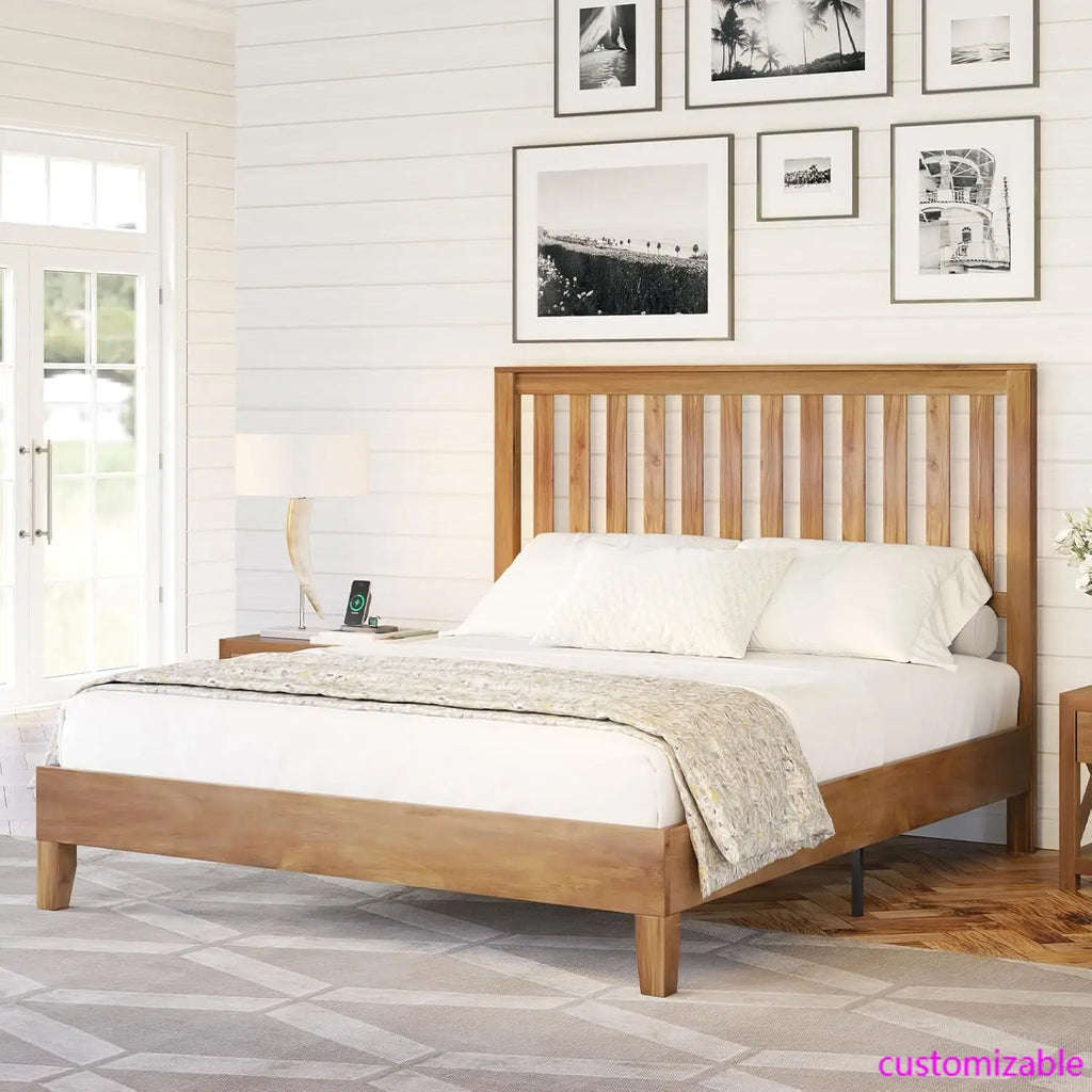 Queen Size Wood Bed