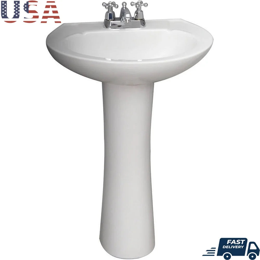 Rectangle Pedestal Sink