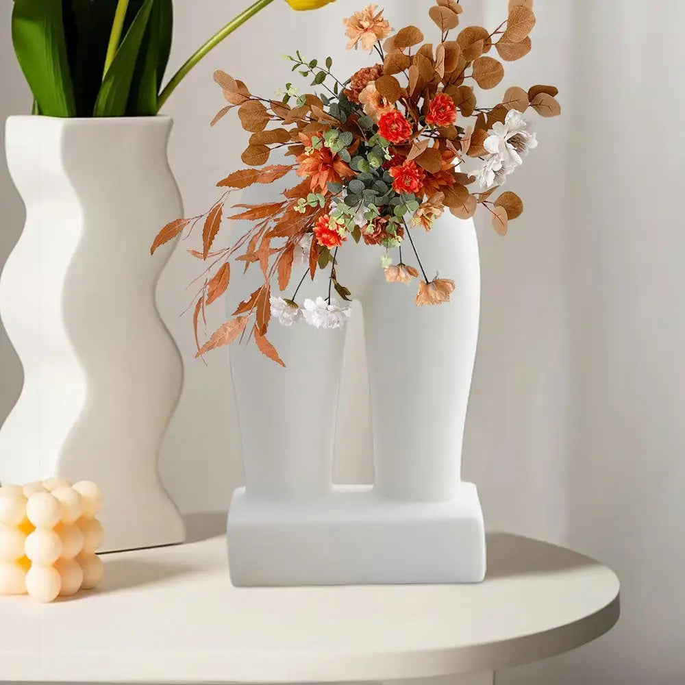 Ceramic Female Body Vase Abstract Art Flower Holder