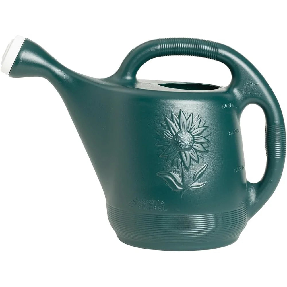 2 Gallon Ergonomic Sunflower Design Watering Can
