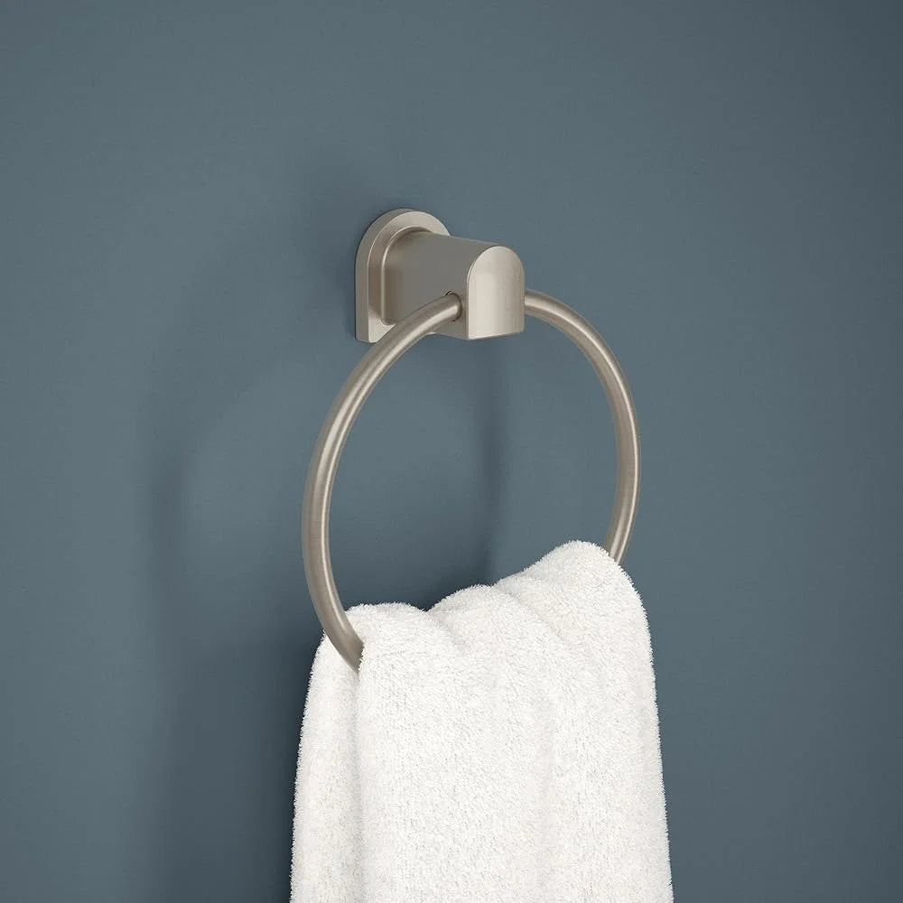 SpotShield Brushed Nickel Towel Ring