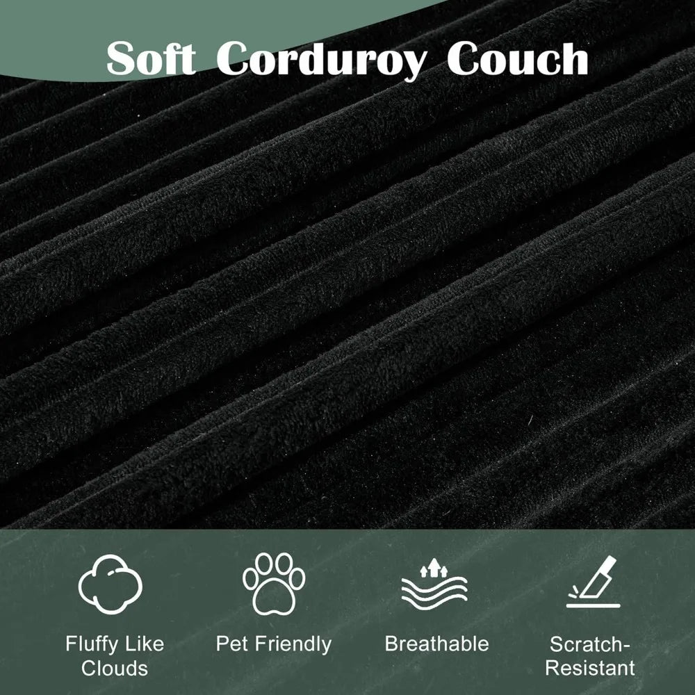 127'' Cloud Corduroy Couch