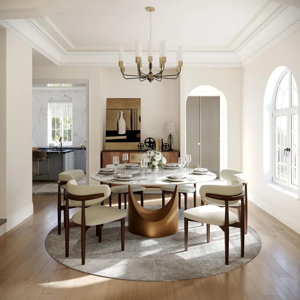 Round Dining Table for 4-6